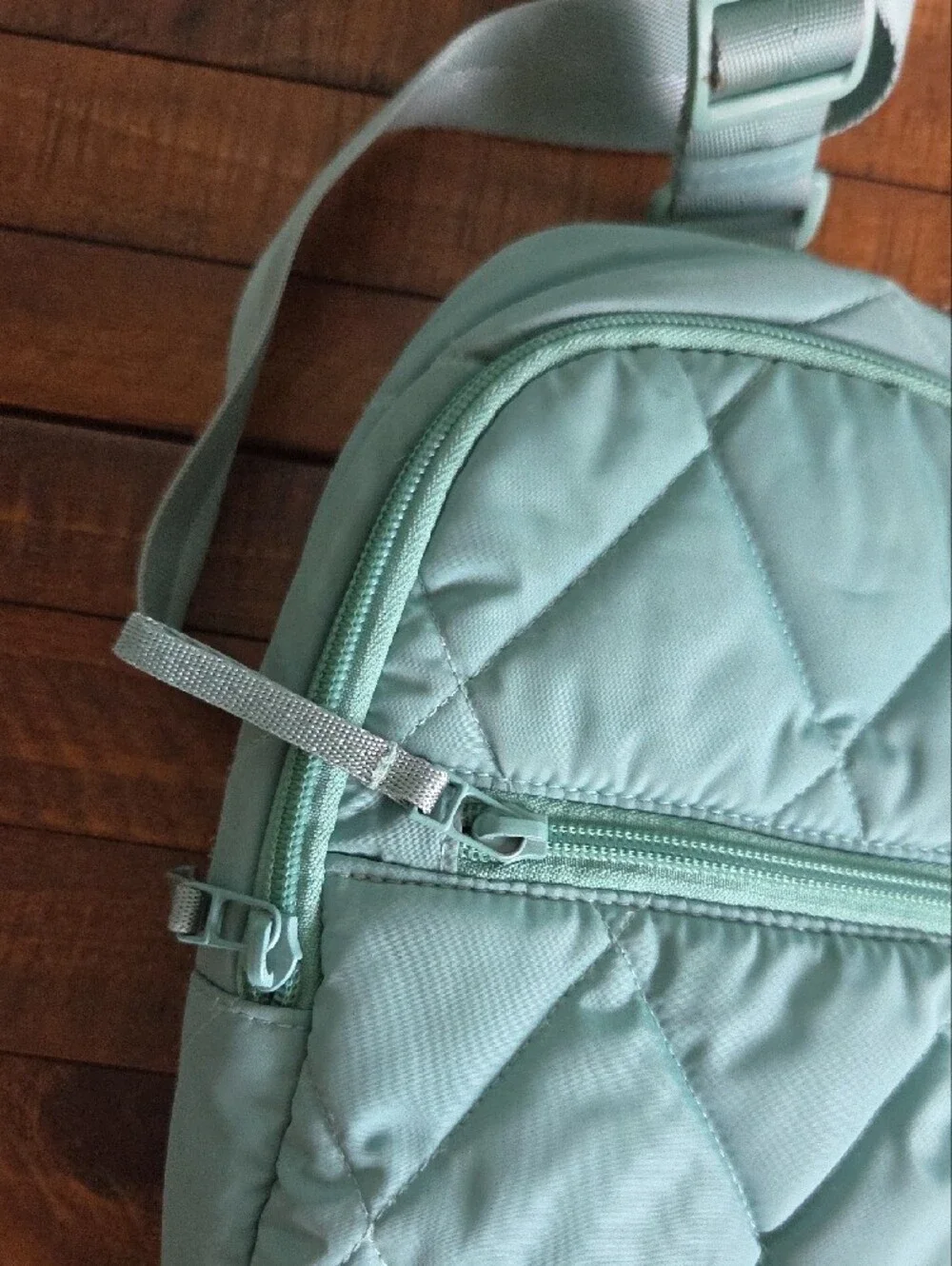 Vera Bradley Quilted Mint Crossbody Backpack